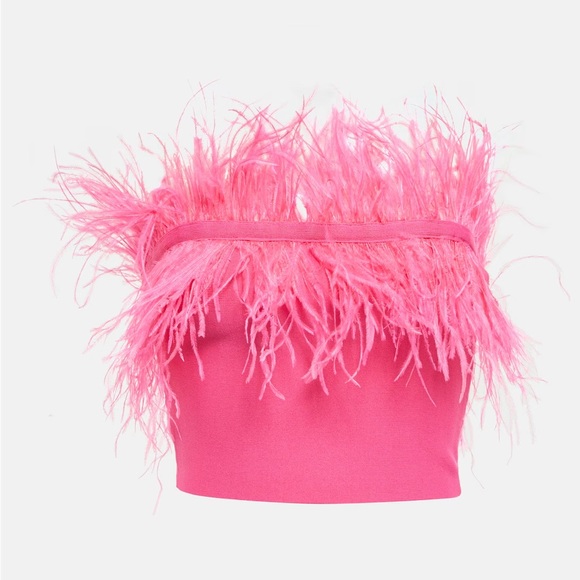 Staud Nellie Top in Shocking Pink - Picture 2 of 3